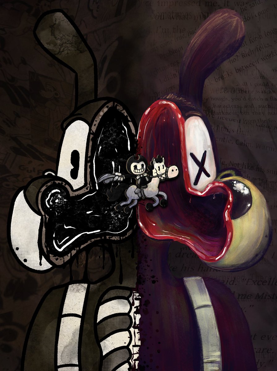 Kibobblemate's tweet photo. "The Man That he Used to Be"

#BENDY #BATIM #BATDR #DCTL #Bendy_and_the_ink_machine #BendyDCTL #DreamsComeToLife https://t.co/gkon9wZi7r