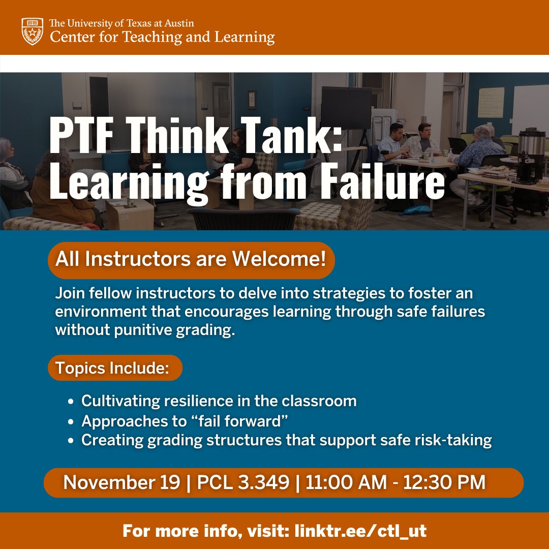 🌱✨Turn setbacks into growth!

💡Join us TOMORROW at the PTF Think Tank to explore strategies for learning from failure. 

For more info, visit: tr.ee/c9u9BYCXrE
