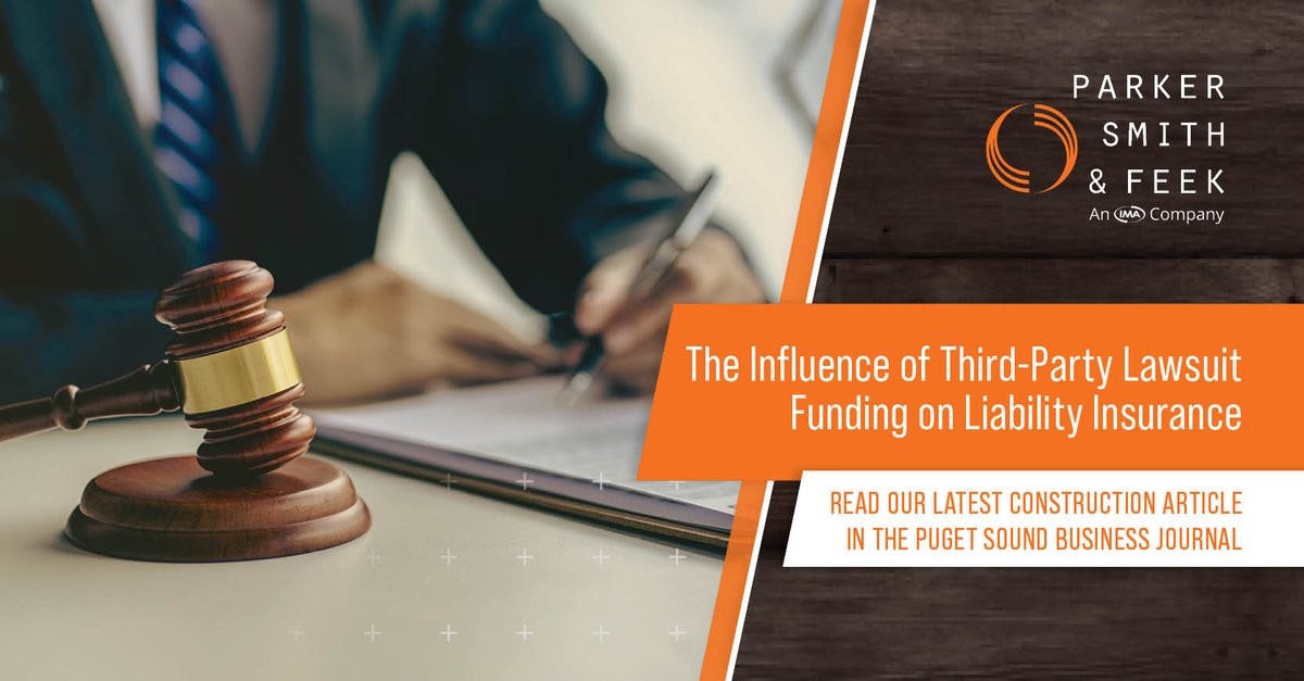 Parker, Smith & Feek (now IMA) (@psfinc) on Twitter photo Third-party litigation funding allows plaintiffs to pursue cases without significant financial risk. Discover its impact on the insurance industry in an article by <a href="/psfinc/">Parker, Smith & Feek (now IMA)</a> Vice President Greg Ryerson featured in the <a href="/PSBJ/">Puget Sound Business Journal</a> and <a href="/PDXBIZJournal/">Portland Business Journal</a>: bizjournals.com/portland/news/… Third-party litigation funding allows plaintiffs to pursue cases without significant financial risk. Discover its impact on the insurance industry in an article by <a href="/psfinc/">Parker, Smith & Feek (now IMA)</a> Vice President Greg Ryerson featured in the <a href="/PSBJ/">Puget Sound Business Journal</a> and <a href="/PDXBIZJournal/">Portland Business Journal</a>: bizjournals.com/portland/news/…