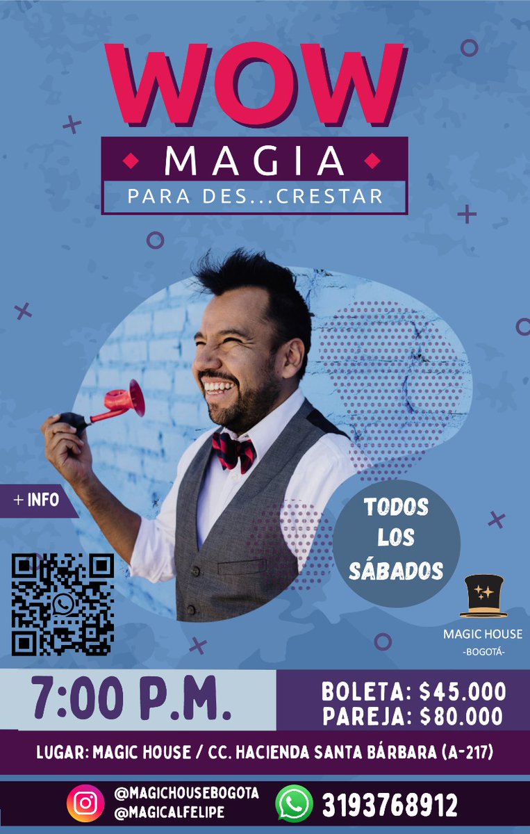 PouletMagic's tweet photo. @Tabeeme91 Hola Tatiana! Este sábado tenemos show, prometo no irme a nada urgente... Si te animas escríbeme 🎩😃 https://t.co/IQQ9Hqqiil