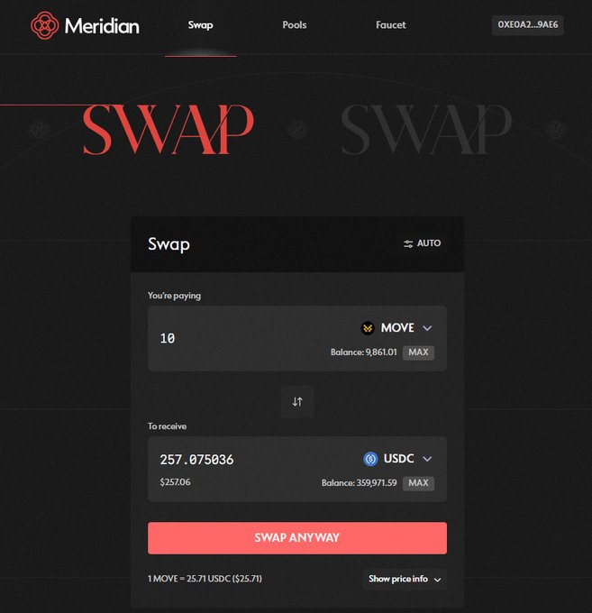 daisy8662's tweet photo. @meridian_money @movementlabsxyz 2.SWAP Swap any token. https://t.co/JslZ8NbAQA