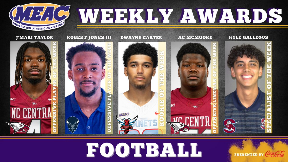 MEAC Announces Weekly Football Honors, presented by Coca-Cola #MEACPride

meacsports.com/news/2024/11/1…