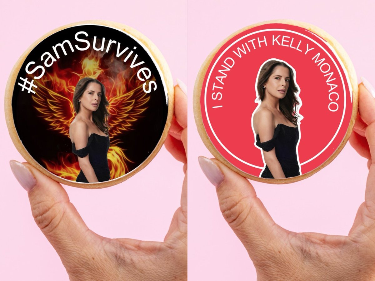 IStandWithKelly's tweet photo. We sent the #GH execs some sweet treats today to fuel their story brainstorming… and to keep #IStandWithKelly on their minds while they plan! 🍪📞 https://t.co/zAYbigAN6S