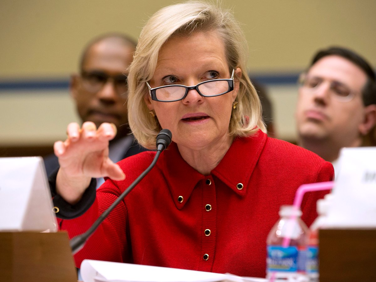 JudiciaryDems's tweet photo. Cleta Mitchell is an informal advisor to Donald Trump, and she’s already threatening civil servants.

HER WORDS >> “Every lawyer in the voting section and likely the Civil Rights Division needs to be terminated.” https://t.co/XQEqdhKOuA