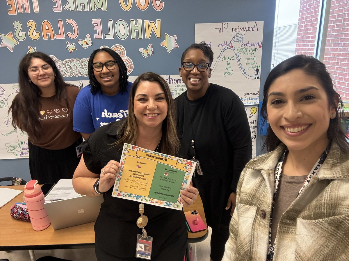 I had some visitors from another campus today!  Thank you Golden Acres for coming to observe me! #ObserveMe #pisdetla