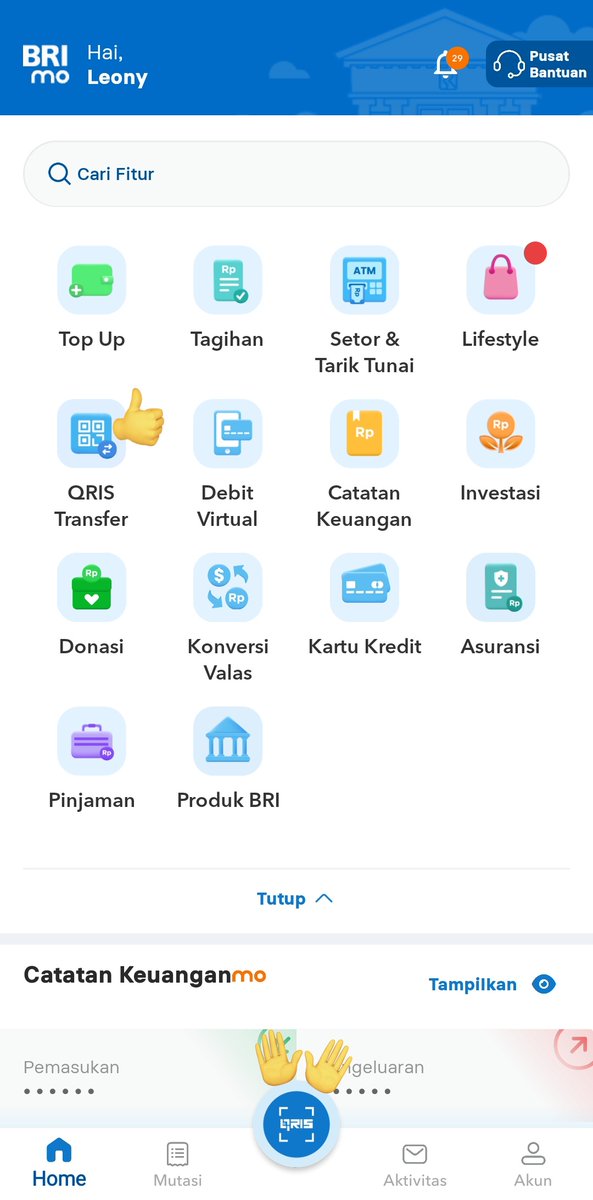 leonyvira's tweet photo. @glowsunrise_ Kamu pake qris yg dari 👐 yaa? Itu qris bayar nder jd ya km bayar ke dia. Harusnya pake qris yg 👍 kalo mau nerima payment. Sebenernya dari tulisannya pun jelas beda kaya pic 2. "menerima transfer" bukan "melakukan pembayaran". Harus teliti yes https://t.co/E2ezXGqeZh