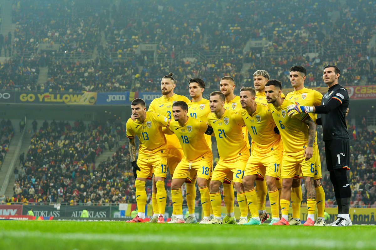 LucianLipovan's tweet photo. FT #Romania wins Group 2 of #UEFANationsLeague C after 4-1 vs Cyprus and goes back to League 2 and, most probably, to the World Cup playoffs if it doesn’t get a place from the WC Qualifiers https://t.co/hNtUiSkU2N