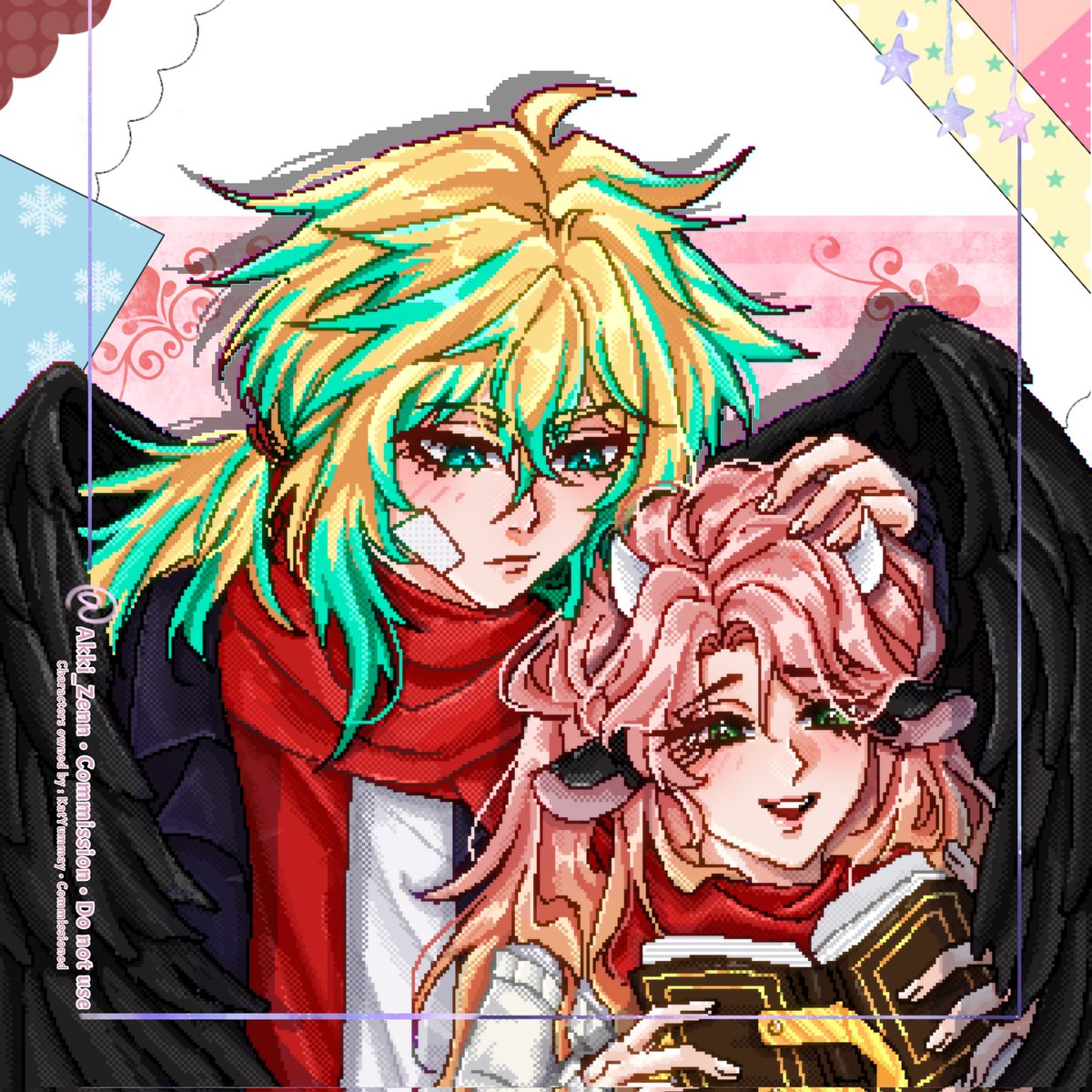 Akki_Zenn's tweet photo. tadaa! Im really happi with how this turned out! 
couple pixel for KatYummay! 

If want one, see my vgen and Please help me get verified! I only need just a few more
Or just hmu here!

#VGenComms #ArtistOnX #ARTMS #pixelartist #pixel #VGenOpen #VGen #digitalart #DigitalArtist https://t.co/62QanxNQz1
