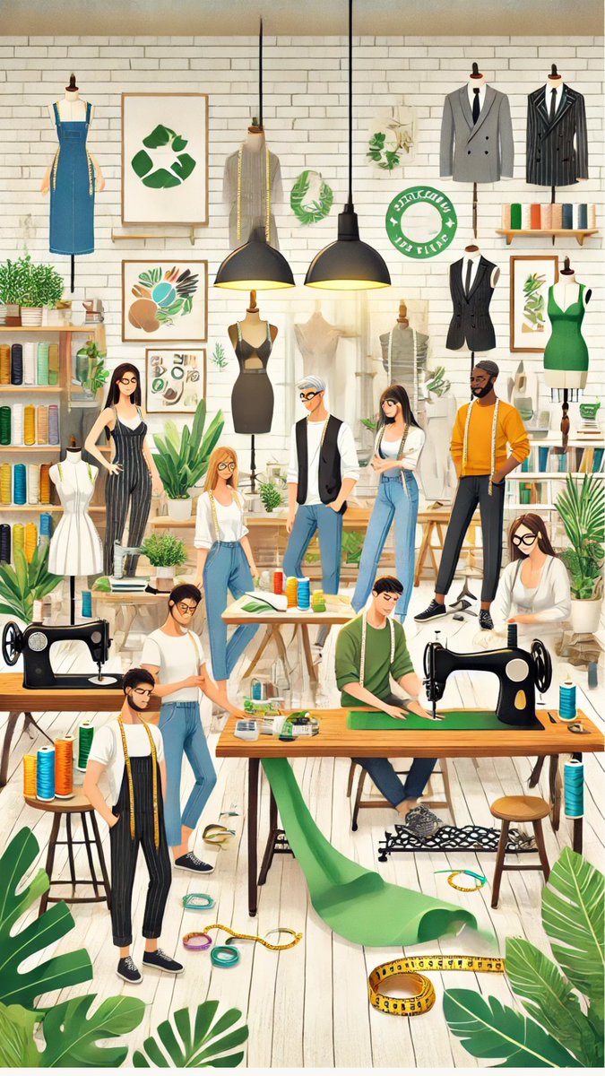 NancyS62349's tweet photo. Behind every sustainable outfit is an amazing team! 👗🌿 Here's a glimpse of #TeamNancy working together to bring eco-friendly fashion to life. 💚 #Teamwork #NancyFashionCollection https://t.co/U5m9GBuGEm