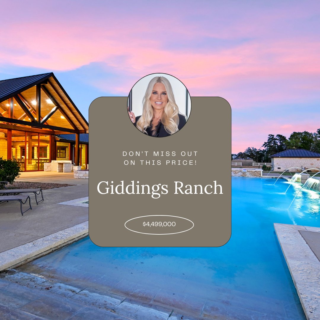 HagerBridgette's tweet photo. New Price! Now listed at $4,499,000, this extraordinary ranch property seamlessly combines luxury &amp; practicality. Don’t miss this rare retreat with an even rarer price!

Listed by: 
Bridgette Hager | 512.917.3924
Global Real Estate Advisor | @ev.privateoffice
@engelvolkersaustin https://t.co/WGwrBGEfms