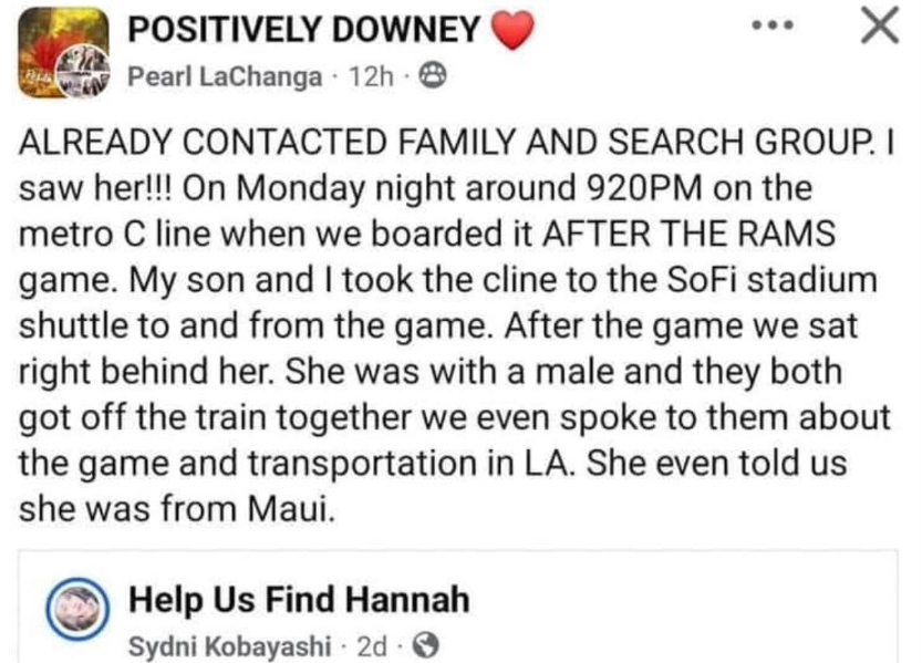 If anyone attended this game, please check your video footage/photos/ jog your memory... did you see her? Do you have any photos of her in the background perhaps? FB group: facebook.com/groups/1721515…