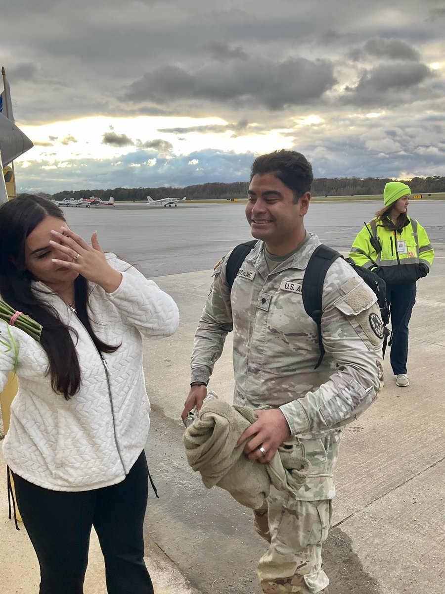 Welcome Home 514th Military Police Company 🎉🇺🇸 

📸: Lt. Col. Ellis Parks &amp; Spc. Wesley Riley

Check out the news coverage in the links below. 👇