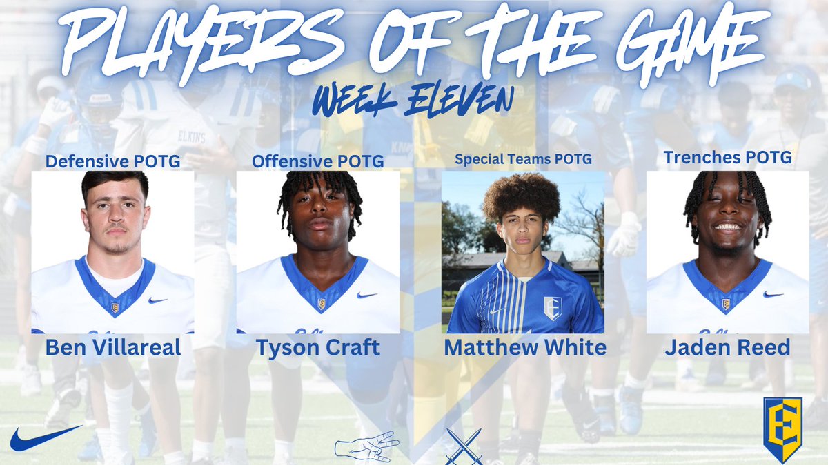 Fort Bend Elkins Football (@elkinsfootball) on Twitter photo Congratulations to our Players of the Game vs Shadow Creek HS!!
#SpotTheBall #KnightLife
FAMILY
<a href="/EHS_Knightswire/">Elkins High School</a> Congratulations to our Players of the Game vs Shadow Creek HS!!
#SpotTheBall #KnightLife
FAMILY
<a href="/EHS_Knightswire/">Elkins High School</a>
