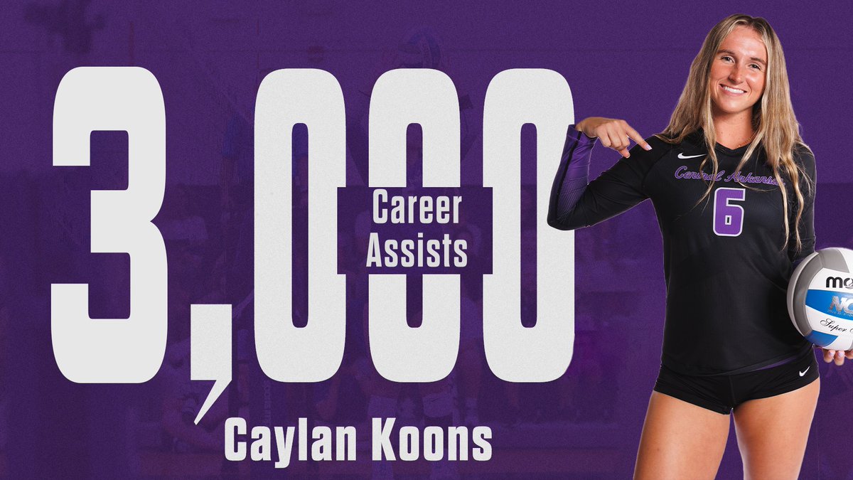ucavball's tweet photo. ICYMI: Over the weekend, junior setter Caylan Koons reached 3,000 career assists! A special milestone for a special player!

#BearClawsUp x #SugaSuga https://t.co/kZu2grKRYj