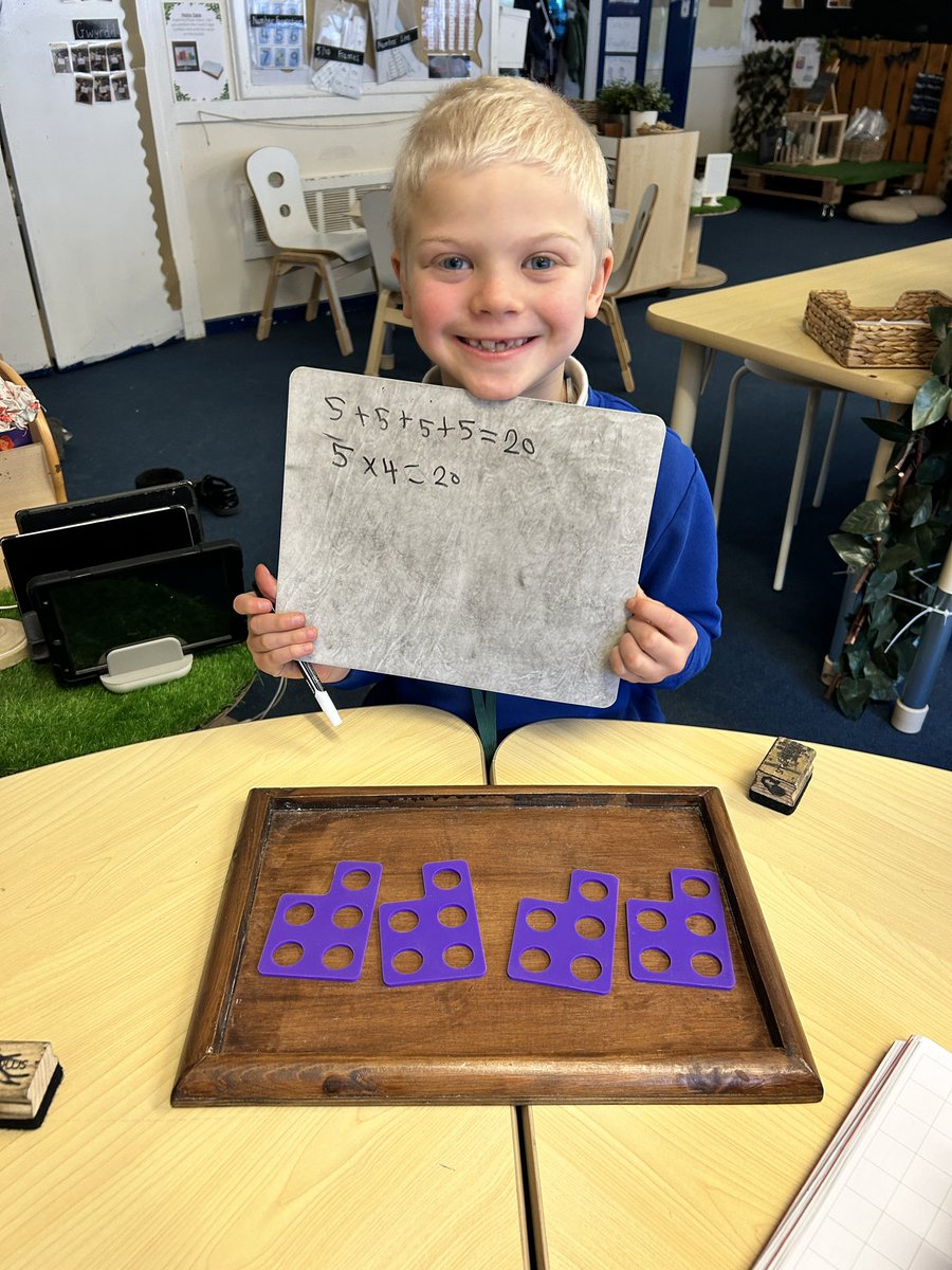 MissNCleaton's tweet photo. Exploring repeated addition and multiplication today ☺️ @MaendyPrimary https://t.co/g1vc8mzCbw