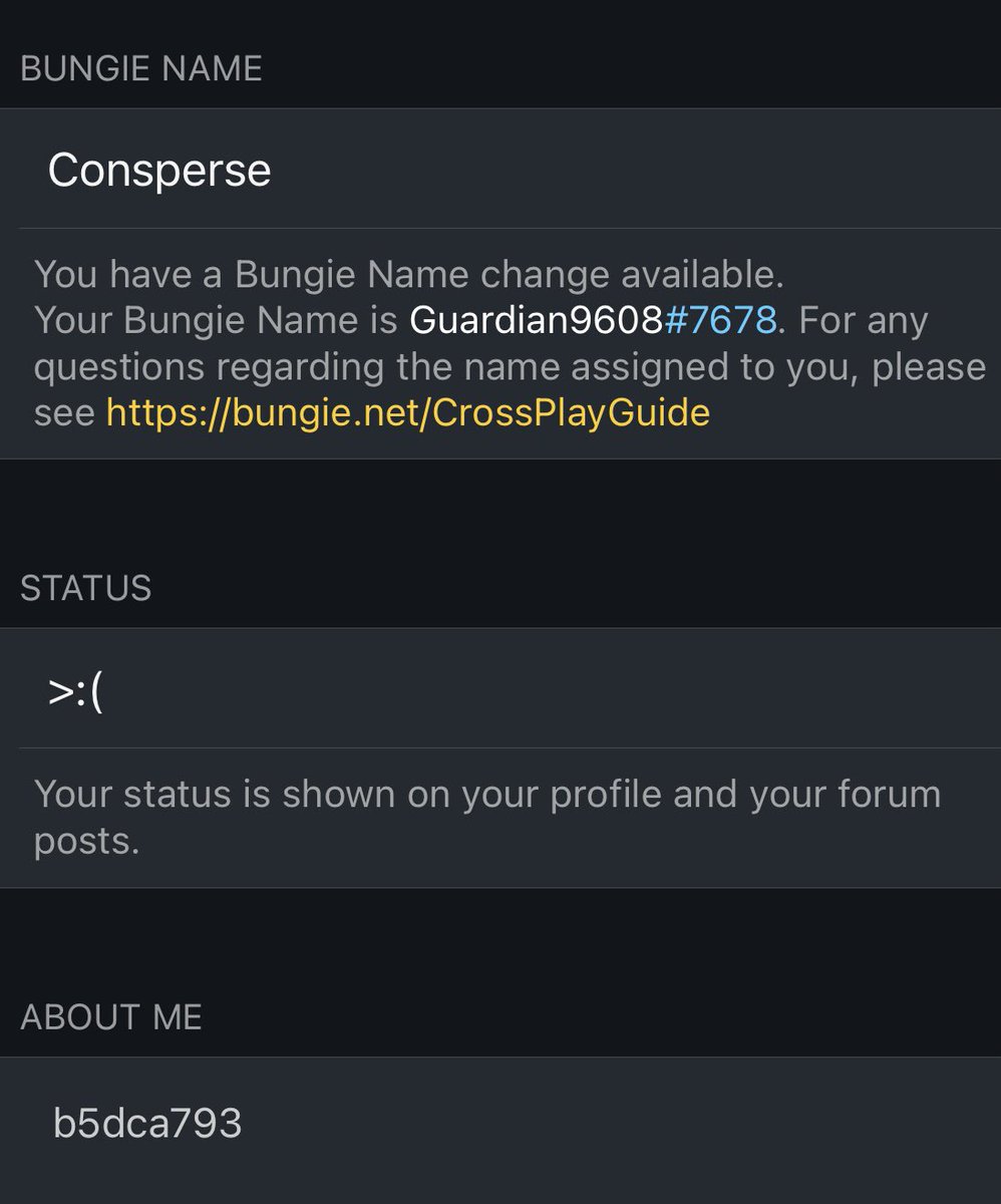 _Consperse's tweet photo. @BungieHelp Any reason why this still isn’t fixed yet? https://t.co/kBYknqlMUV