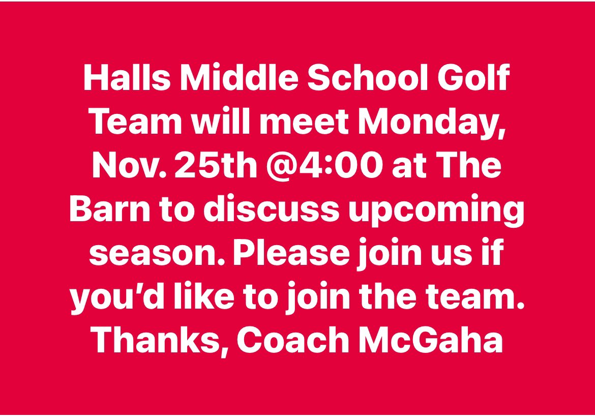 Halls Middle Golf (@hallsms_golf) on Twitter photo 