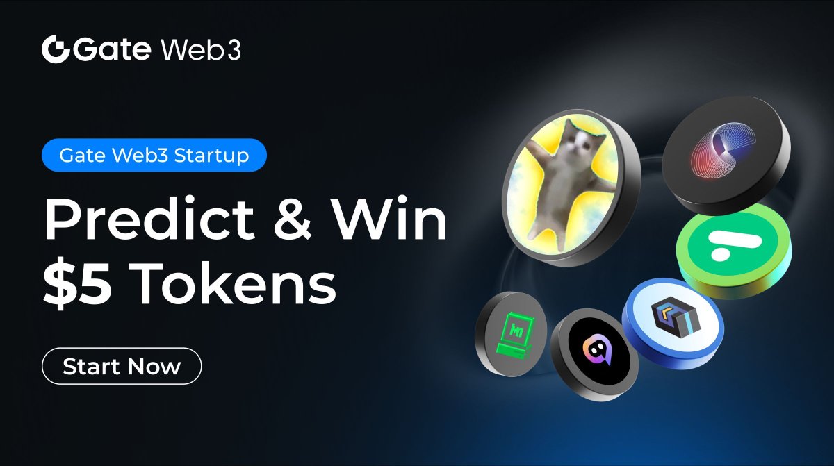 GateDEX's tweet photo. 🚀#Web3Startup Prediction Giveaway!

🎯Which #Web3Startup launched this week hits the highest growth rate?

✅Follow @GateWeb3Wallet &amp; RT
✅Tag 3 friends with #GateWeb3
✅Share your prediction

🏆3 Winners to win $5 Tokens🎁
⏰One Week

$ART $V $HAPPY $SIX $MICRO $MNEMO https://t.co/xgCdItvB9v