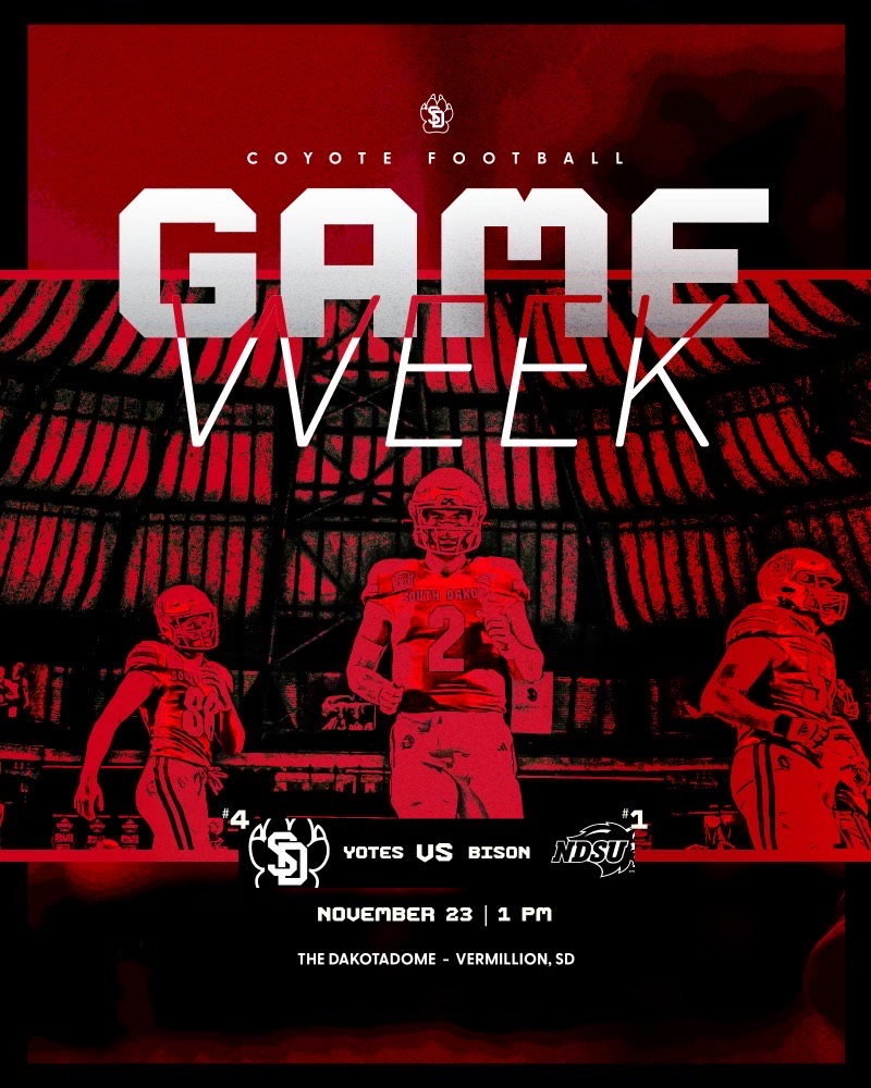 A top-5 clash &amp; the <a href="/ValleyFootball/">Valley Football</a> title on the line in the DakotaDome on Saturday.

🎟️: GoYotes.com/Tickets

#GoYotes x #WeAreSouthDakota