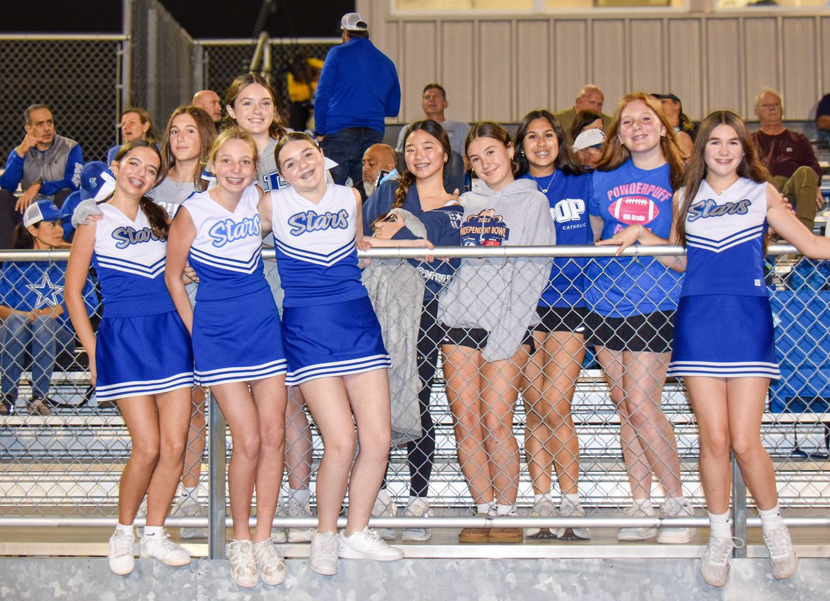 POP Stars are going bowling! 🎳 For the first time in nearly 20 years, the Varsity football team is DPL Championship-bound. 🏈💯 Join us at Jesuit this Saturday at 4:00 p.m. to cheer on the blue &amp; white as they fight to win the Catholic Bowl and end the championship drought! ⭐️