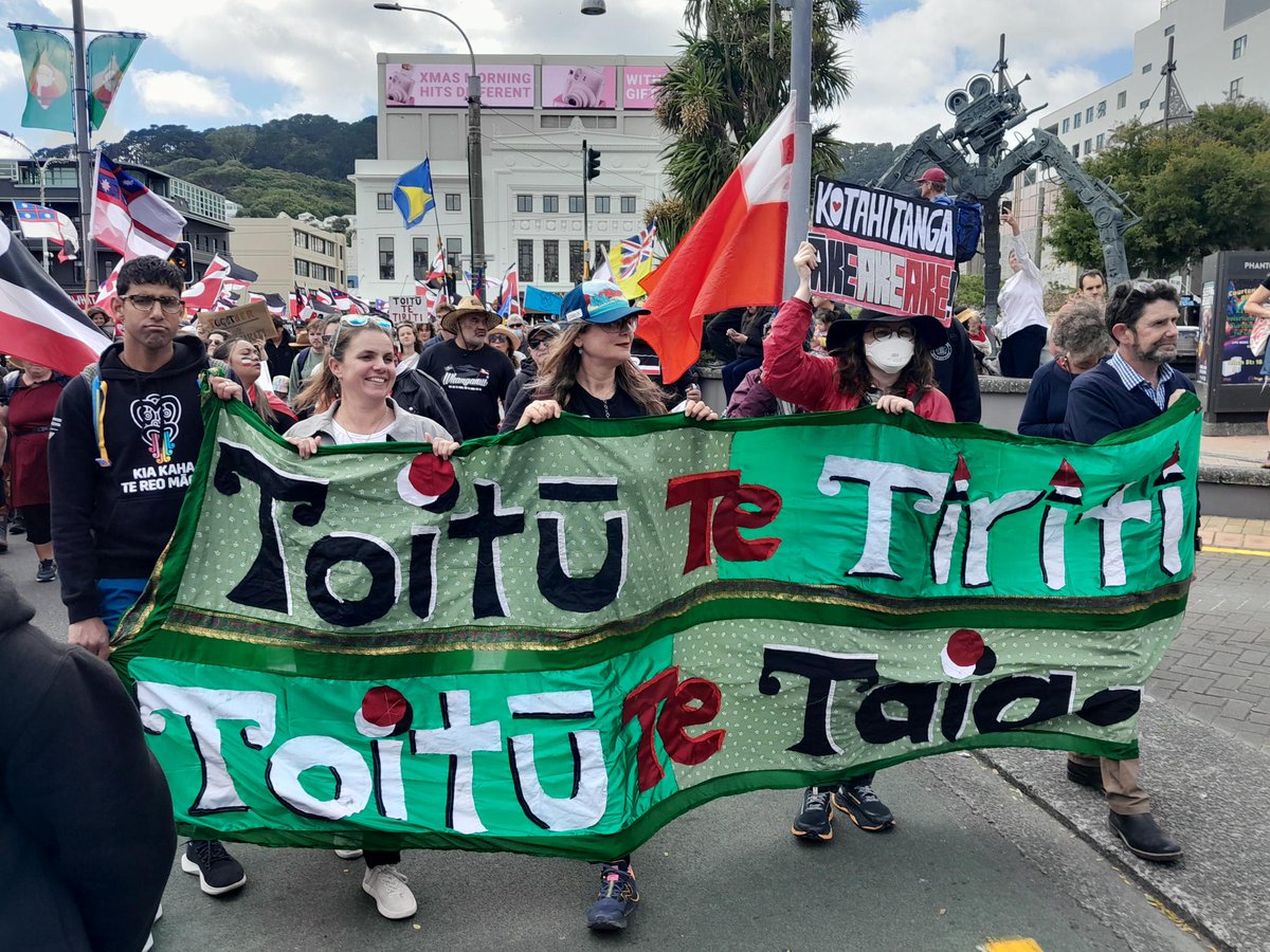 Our team is out in Pōneke Wellington today supporting the Hīkoi Mō Te Tiriti. #toitutetiriti #toitutetaiao