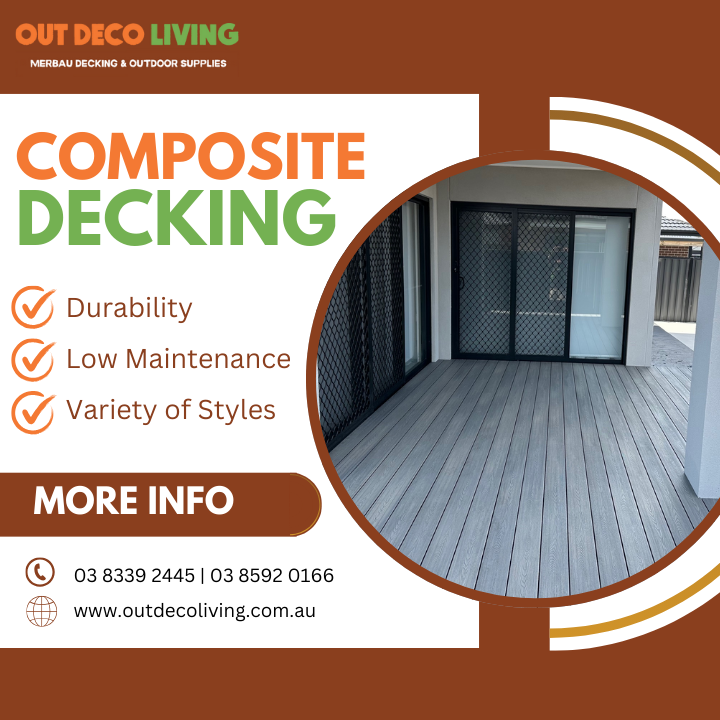 Outdecoliving1's tweet photo. Transform your outdoor space with composite decking from Outdeco Living! 
🌿✨
𝘾𝙖𝙢𝙥𝙗𝙚𝙡𝙡𝙛𝙞𝙚𝙡𝙙 𝘾𝙤𝙣𝙩𝙖𝙘𝙩
P:(03) 8339 2445 - MB: 0437 352 255
𝘿𝙖𝙣𝙙𝙚𝙣𝙤𝙣𝙜 𝙎𝙤𝙪𝙩𝙝 𝘾𝙤𝙣𝙩𝙖𝙘𝙩
P:(03) 8592 0166 - MB: 0426 215 830

#OutdecoLiving #CompositeDecking https://t.co/hKfNuuCQyb