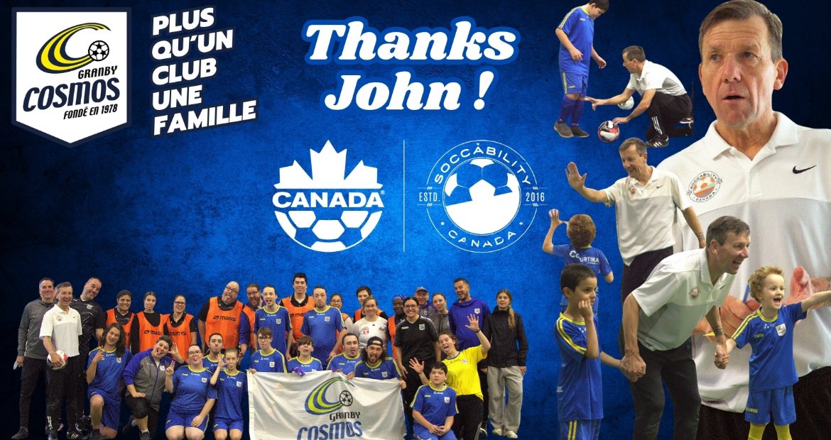 So happy for the travels to continue, with a great visit to Granby Soccer in Quebec. 

Supporting the promotion of adaptive coaching and program development across Canada for Soccability Canada and in partnership with Canada Soccer. 

The game is for everyone.