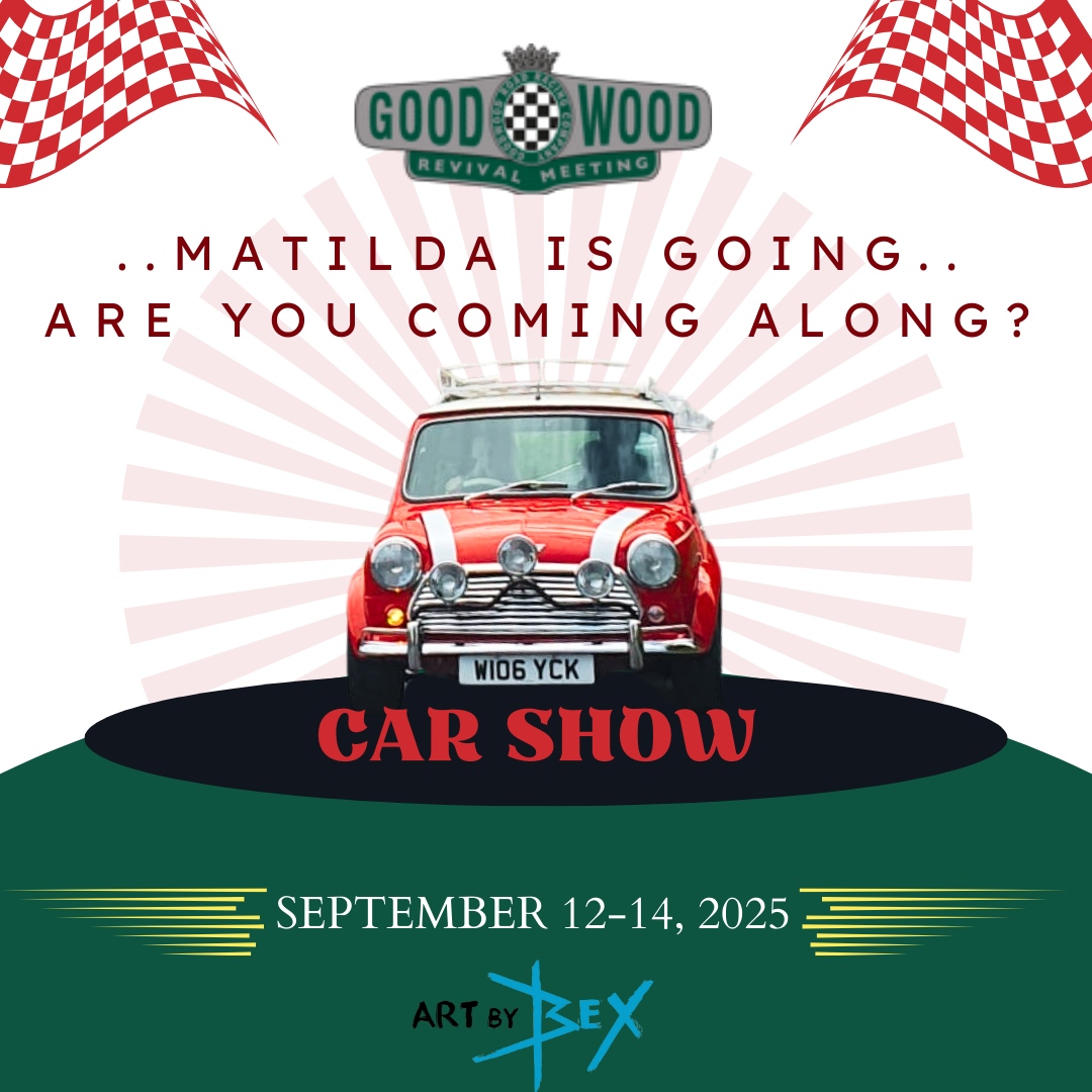 BEXOfficialArt's tweet photo. We're thrilled to announce that Matilda will be at Goodwood Revival 2025! 🎉✨ Can't wait to share this incredible experience with all of you. Are you joining us? 🚗💨

#artbybex #artbybexstudio #artbybexartist #artistofcars #carsoncanvas #paintmycar #carartwork #autoart #cara... https://t.co/zsfHGLt4lH