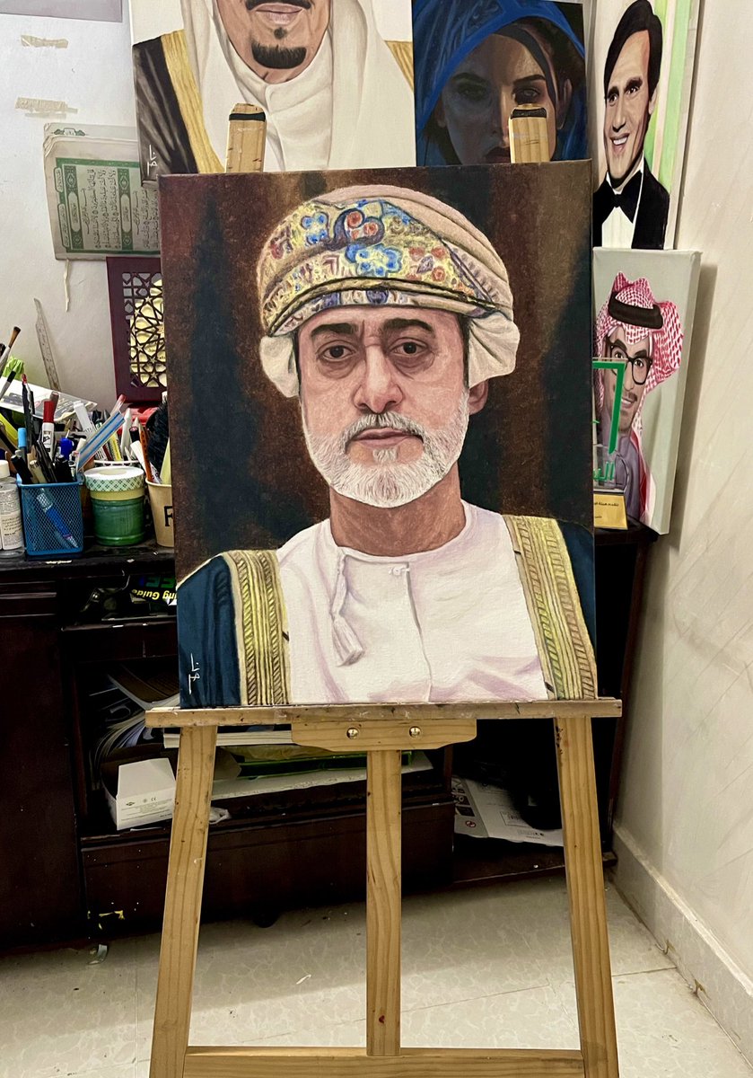 Naa9eR's tweet photo. عمل للسلطان هيثم 
بمناسبة اليوم الوطني العماني 🇴🇲❤️
العمل شارك في فعالية اليوم الوطني العماني في فندق مداريم كراون 
#السلطان_هيثم #سلطنة_عمان #العيد_الوطني_العماني #عمان #مداريم_كراون #اليوم_الوطني_العماني #رسم #فن #اكسبلور #art #drawing  #دعم #كلنا_رسامين @alamalrsm @omaninfo1 https://t.co/8XnmqrwVjV