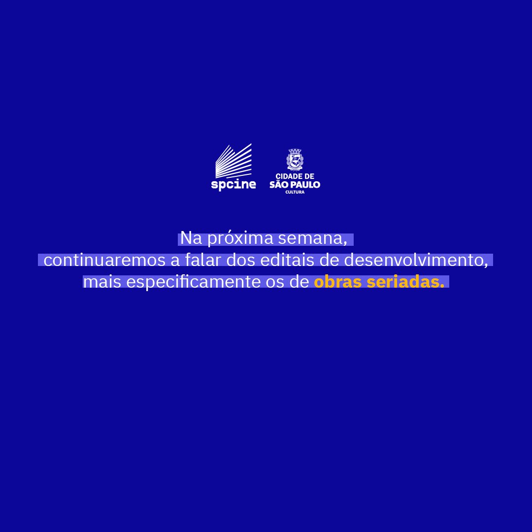 Spcine tweet media