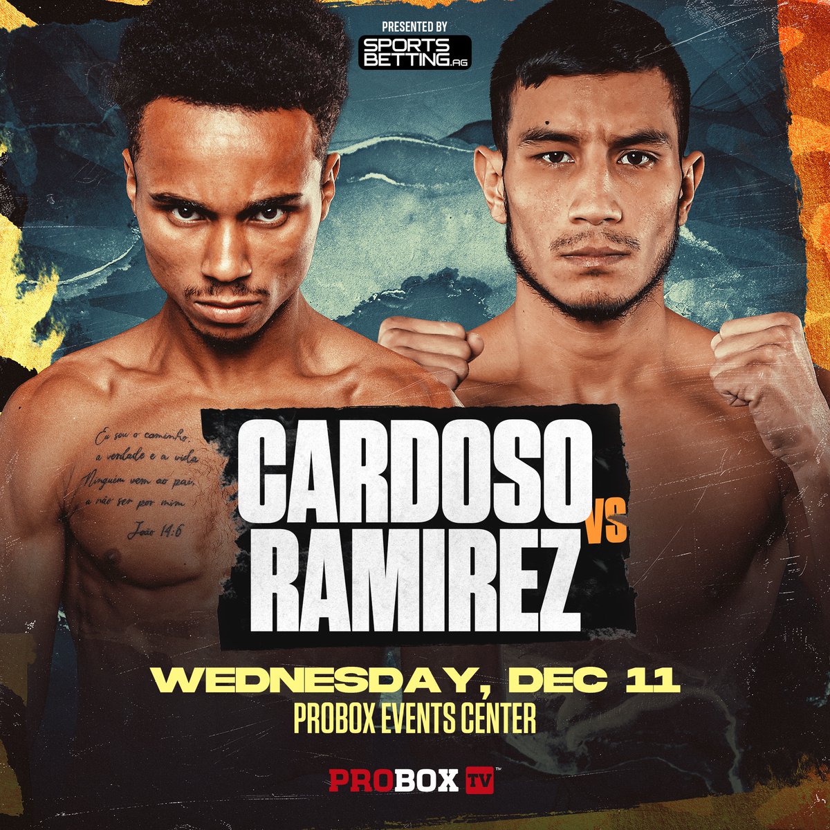 𝐅𝐈𝐆𝐇𝐓 𝐀𝐍𝐍𝐎𝐔𝐍𝐂𝐄𝐃!🚨

Jonhatan Cardoso will face Eduardo Ramirez this December 11 in a must win super featherweight fight at the ProBox Events Center in Plant City🔥

Catch all the action by downloading the ProBox TV app📲

#CardosoRamirez | #ProBoxTV | #Boxing