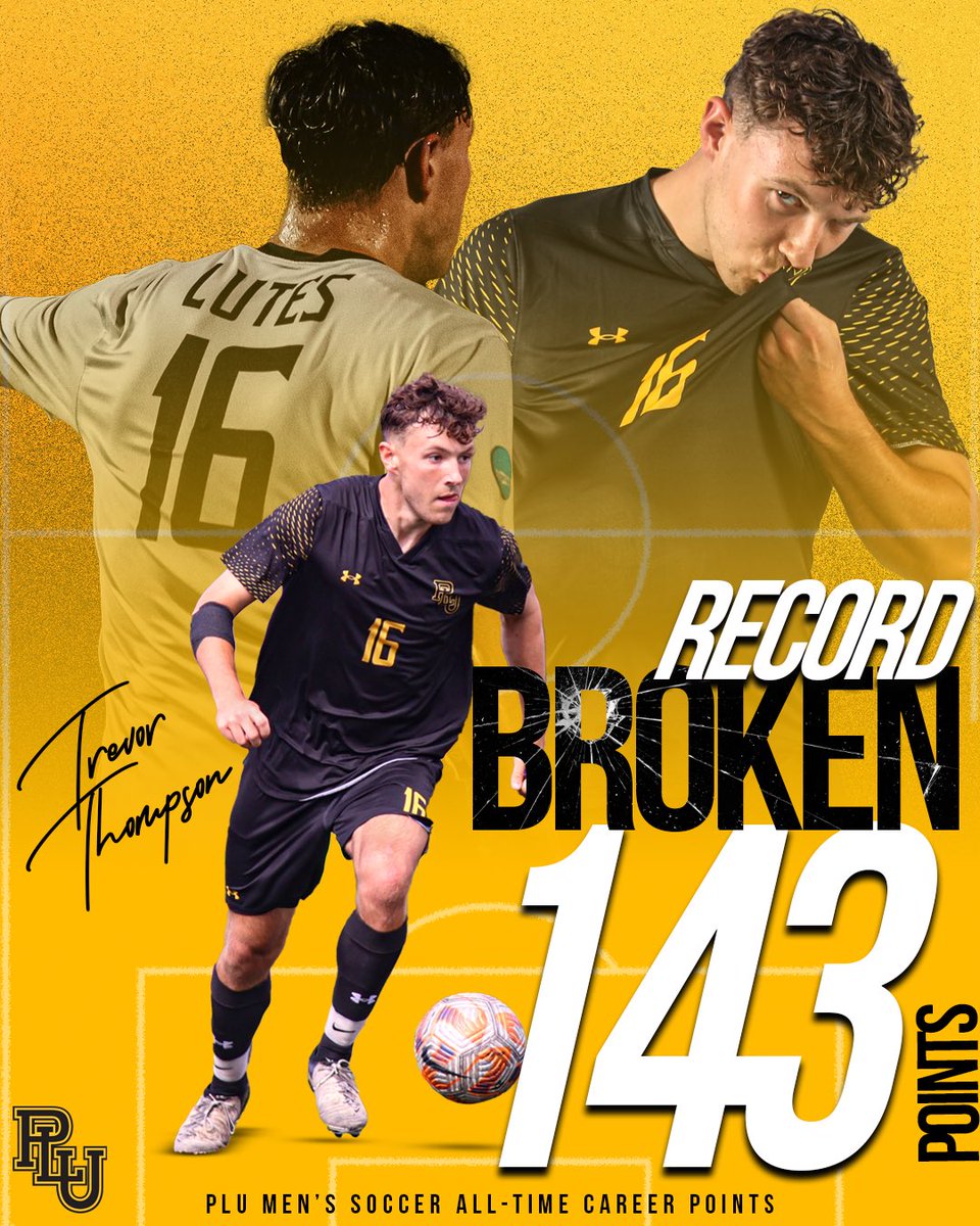 PLU Athletics (@golutes) on Twitter photo A record-breaking career for #16!
Trevor Thompson of <a href="/PLU_MensSoccer/">PLU Men's Soccer</a> officially broke the PLU Career Goals, Career Points, Single-Season Goals, and Single-Season Points records after a 23-goal and 58-point season in 2024!
#GoLutes A record-breaking career for #16!
Trevor Thompson of <a href="/PLU_MensSoccer/">PLU Men's Soccer</a> officially broke the PLU Career Goals, Career Points, Single-Season Goals, and Single-Season Points records after a 23-goal and 58-point season in 2024!
#GoLutes