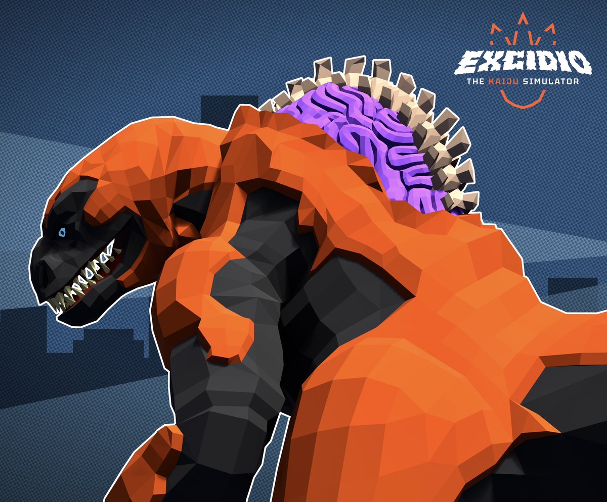 DangerVille on X: Heres a new image of Primatus Rex coming soon to  Excidio: The Kaiju Simulator. Get a look at that gnarly spinal brain!  Really happy with the way this looks.