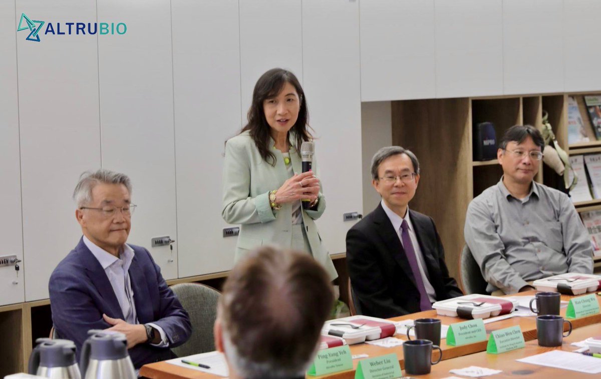 Our President and CEO, Dr. Judy Chou and AltruBio’s Leadership Team visited the National Biotechnology Research Park (NBRP), a renowned institute focused on research and translational sciences for biomedical development in Taiwan. We look forward to future collaboration.