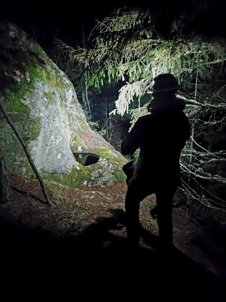 Igår vandring i sol, ikväll i mörker, fint de båda. #höstenärenhärligtid