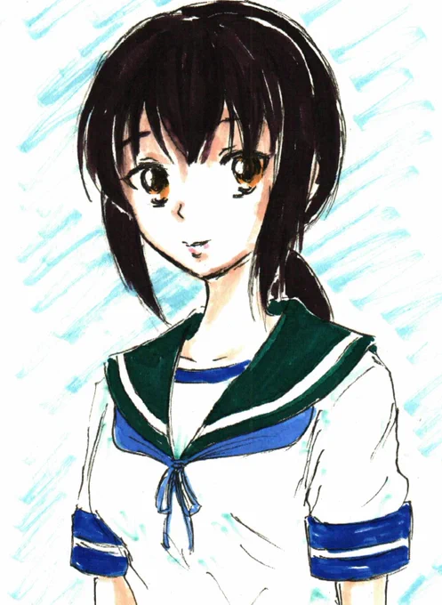 吹雪。じつわ艦これ、アニメ1期と劇場版しか知らないです・・・ 