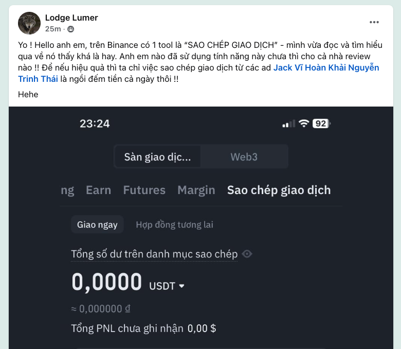 🧐 Mình mất $3000 vì Copy Trading, nhưng Trader mình Follow vẫn lời thật. Vì sao?

Kinh nghiệm của mình khi theo cái này là mất tiền, mình đã thử theo ở 5 sàn lớn nhất market.

Lý do mất tiền đôi khi ko phải do người mình follow trade dở, mà do cơ chế sàn thiết