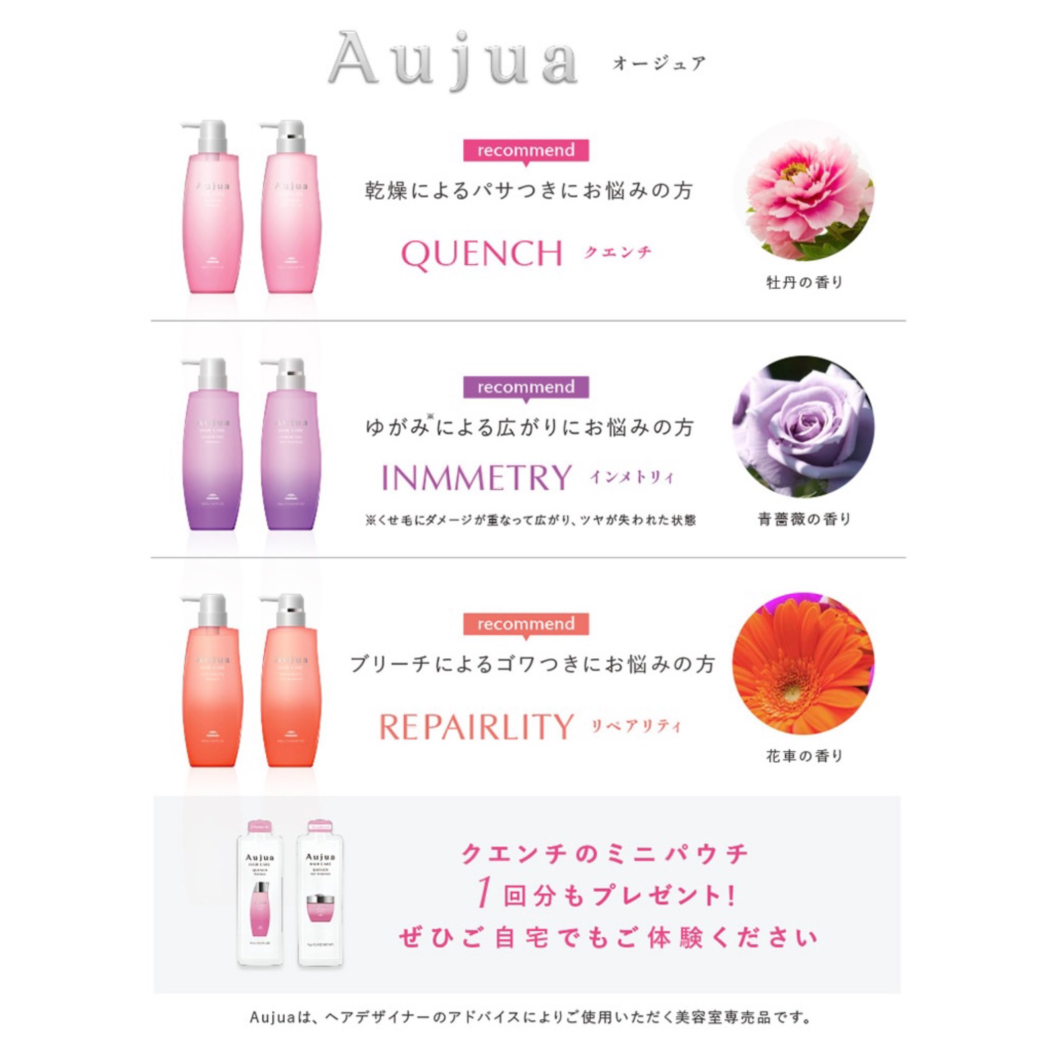 AUJUA／オージュア/1800 シャンプートリートメント