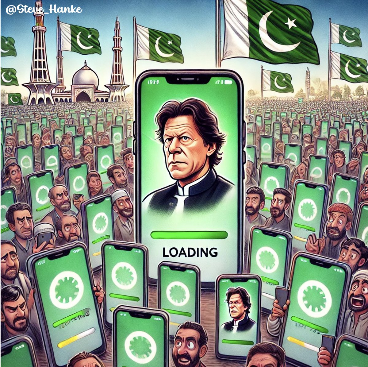steve_hanke's tweet photo. #PAKWatch🇵🇰:

According to Gallup Pakistan, 82% of Pakistan's internet users faced service slowdowns in 2024.

PM Shehbaz Sharif’s regime = NO RULE OF LAW = NO FREEDOM

It's time to free CAPTAIN PAKISTAN. https://t.co/iO2BfIXz17