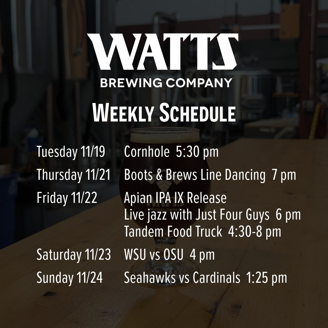 Watts Brewing Company (@wattsbrewingwa) on Twitter photo 