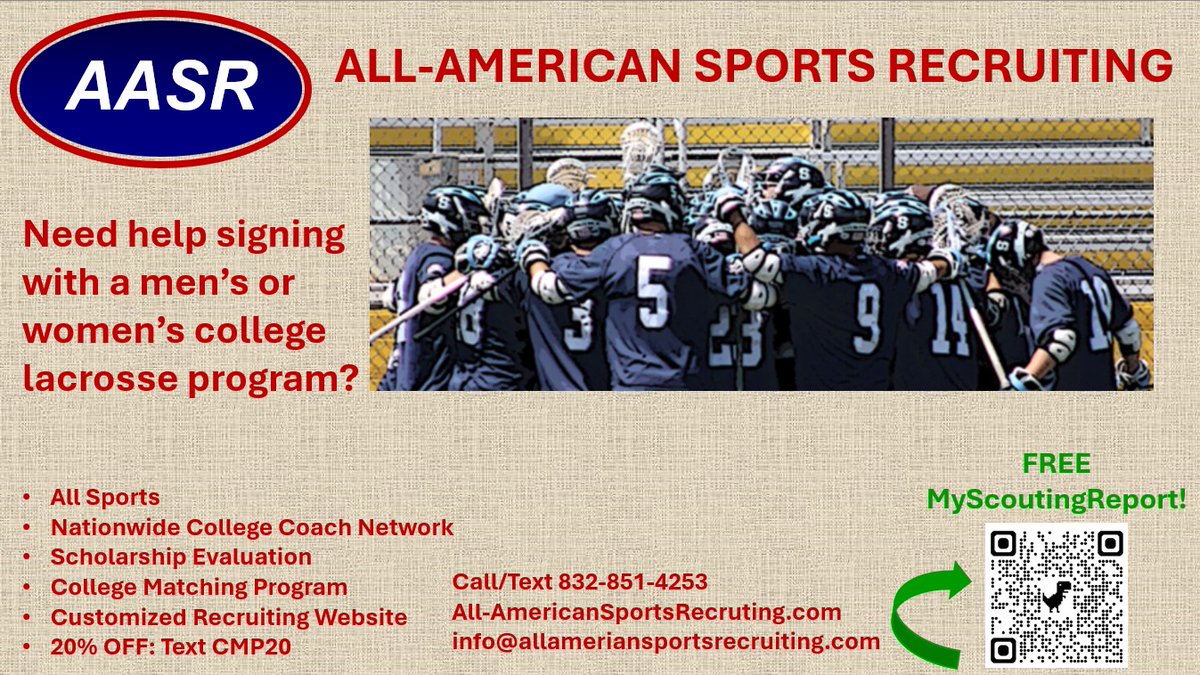 AASRHerrera's tweet photo. #AllAmericanSportsRecruiting #Lacrosse #NCAALacrosse #NAIALacrosse #NJCAALacrosse #JUCOLacrosse  #CollegeLacrosse #HighSchoolLacrosse #MensLacrosse #WomensLacrosse  #Uncommitted https://t.co/CfsjEIa1Ih