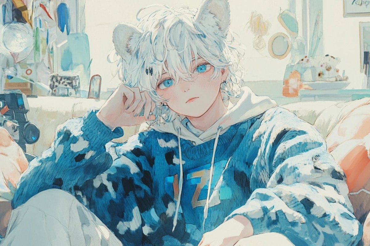 MichiCreat0430's tweet image. -獣人シリーズ-
雪豹

獣人が好きなんですよね🐆
#AIart #AIイラスト #獣人