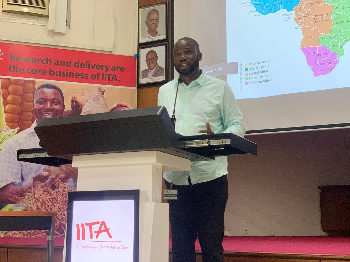 iarsaf_iita's tweet photo. The keynote address by Dr. Anthony Job, Head, Agronomy &amp; Seed Production, Flour mills of Nigeria PLC, focused on harnessing AgriTech in building resilient African food systems.
"AgriTech must be brought to everyone in the continent and no one should be left behind!"

#iarsaf2024 https://t.co/QimwwsQi2s
