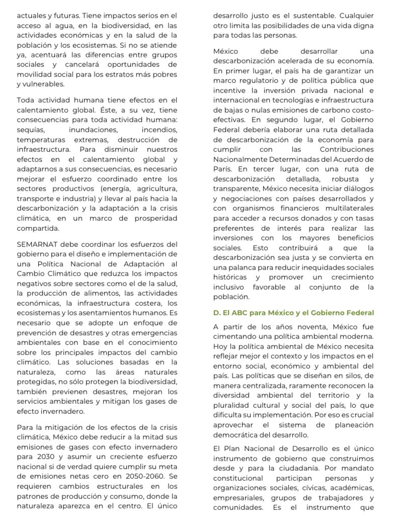 Conversé con <a href="/LeonardoCurzio/">Leonardo Curzio</a> sobre el “ABC/MX” (Agua, Biodiversidad y Clima para México). 

Medio centenar de personas trabajaron para sintetizar conocimientos y saberes que identifican los trazos mínimos de una agenda ambiental para el futuro de México.