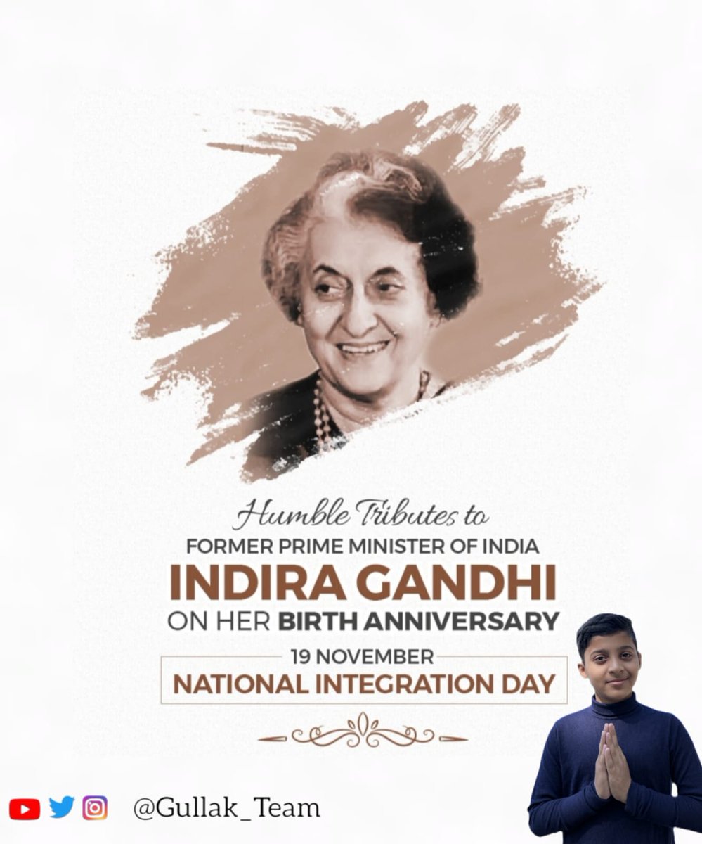 Humble tribute
Former Prime Minister of India
Tributes to Indira Gandhi on her Birth A