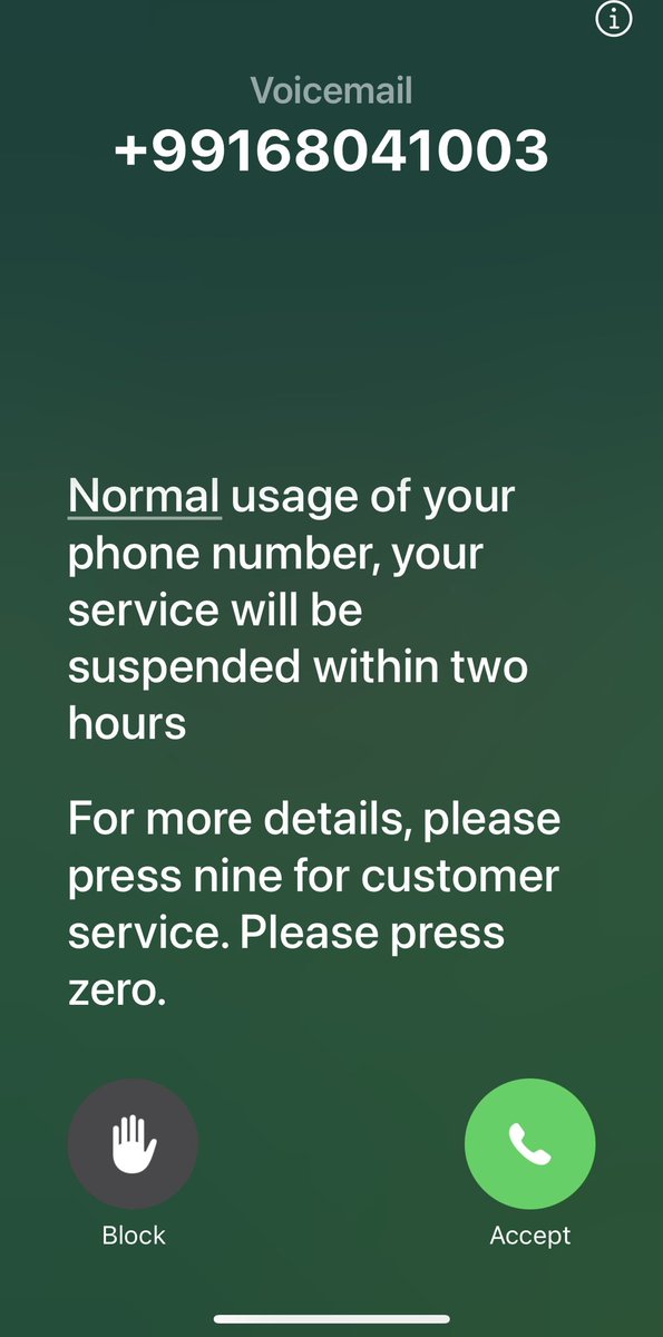 Loving this new iOS feature of calls not picked up going to voicemail with a live transcript of what’s being said being shown on screen. Some small measure against spammers/scammers.