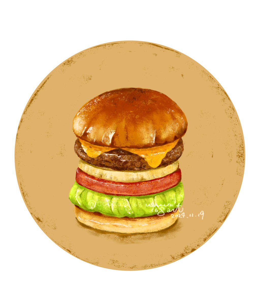 cocawa168's tweet photo. 定期的にやってくる波
食べたい！描きたい！
ハンバーガー😊

#イラスト #食べ物イラスト #アート #イラスト好きな人と繋がりたい #絵描きさんと繋がりたい #food #illustration https://t.co/8W48J6Qz2A