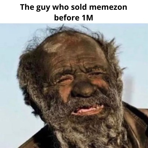 MemezonSol's tweet photo. This is what happens when you sell Memezon before it moons. 💀

Patience, my friends.
Memes take time to mature.

#Memezon https://t.co/aSF7WmhWLN