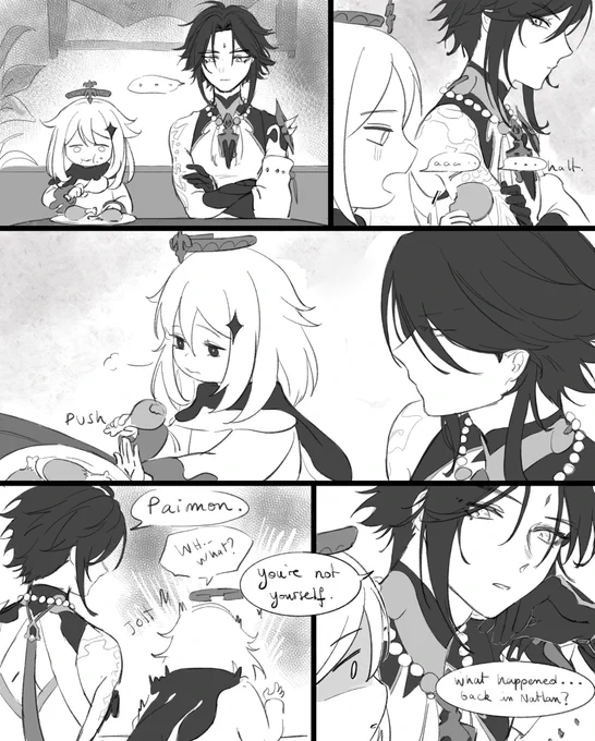 shared experiences - post 5.2 AQ
#xiao #paimon #原神 