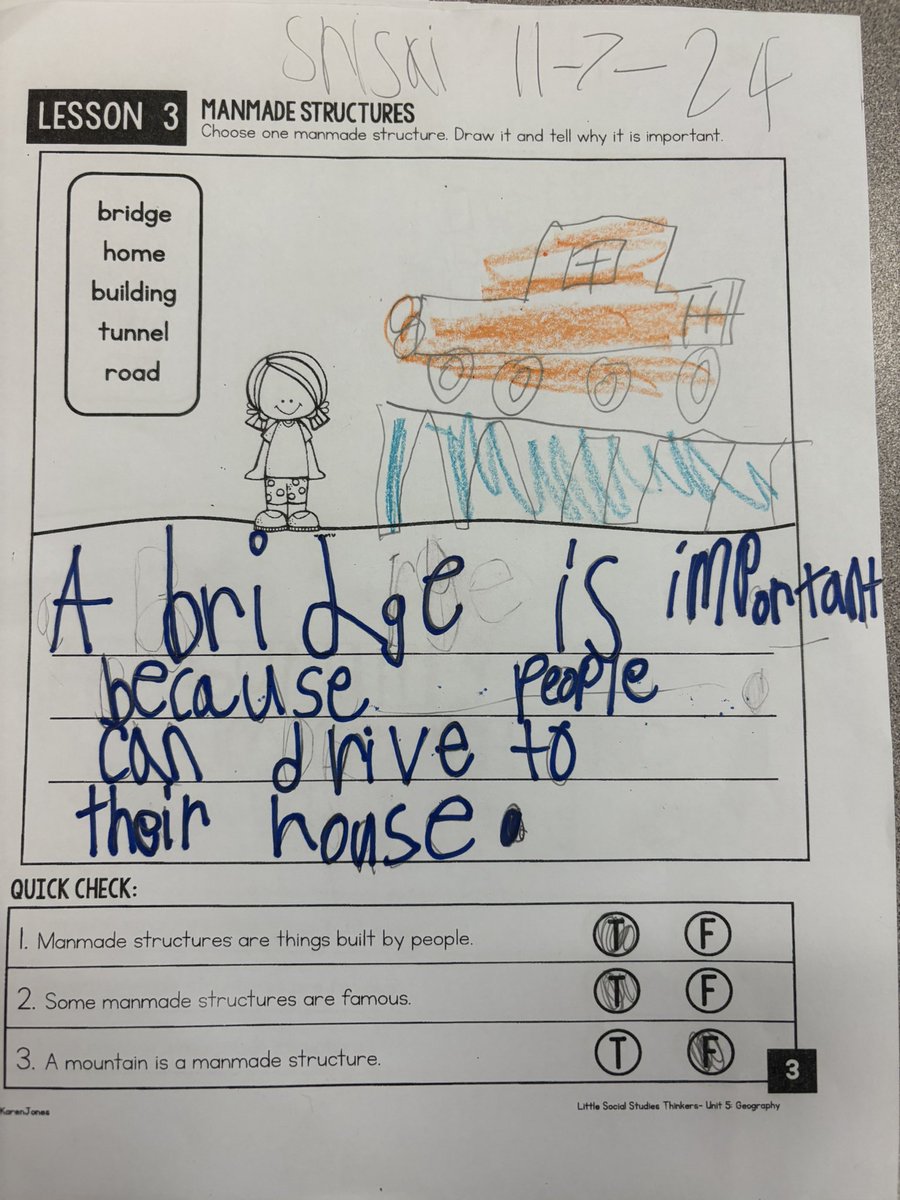 MrsAdam1010's tweet photo. Feeling pretty proud of my first gradersโ writing! We worked on adding โbecauseโ to a complete sentence to add details. This strategy was later implemented in social studies when we learned about man-made structures. #groWHere @WHE_Whiskers https://t.co/SY73dVGszL